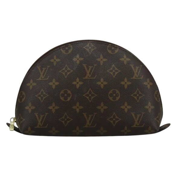 LOUIS VUITTON Monogram Trousse Demi Ronde Cosmetic Pouch M47520 LV Auth 110615 - Picture 14 of 16